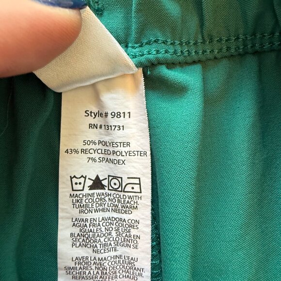 Epic Unisex Green Scrub Pants MD Elastic Waist Drawstring Stretch Pockets Durabl - Picture 6 of 7